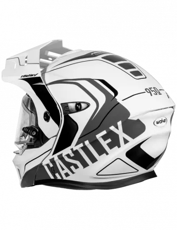 Castle X CX950 V2 Modular Electric Snow Helmet Wake White Charcoal