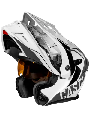 Castle X CX950 V2 Modular Electric Snow Helmet Wake White Charcoal