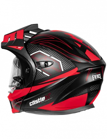 Castle X CX950 V2 Modular Snow Helmet Fierce Matte Black Red