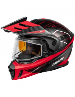 Castle X CX950 V2 Modular Snow Helmet Fierce Matte Black Red