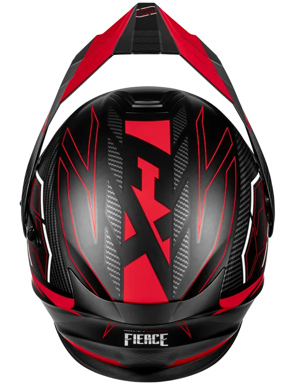 Castle X CX950 V2 Modular Snow Helmet Fierce Matte Black Red