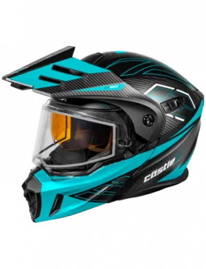 Castle X CX950 V2 Modular Snow Helmet Fierce Matte Black Turquoise