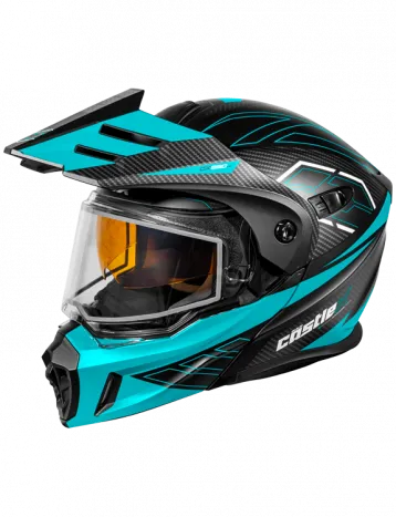 Castle X CX950 V2 Modular Snow Helmet Fierce Matte Black Turquoise