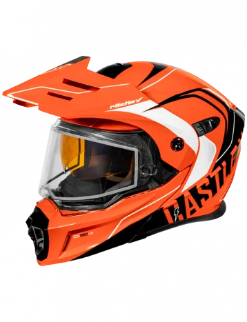 Castle X CX950 V2 Modular Snow Helmet Wake Flo Orange Black