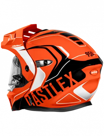 Castle X CX950 V2 Modular Snow Helmet Wake Flo Orange Black