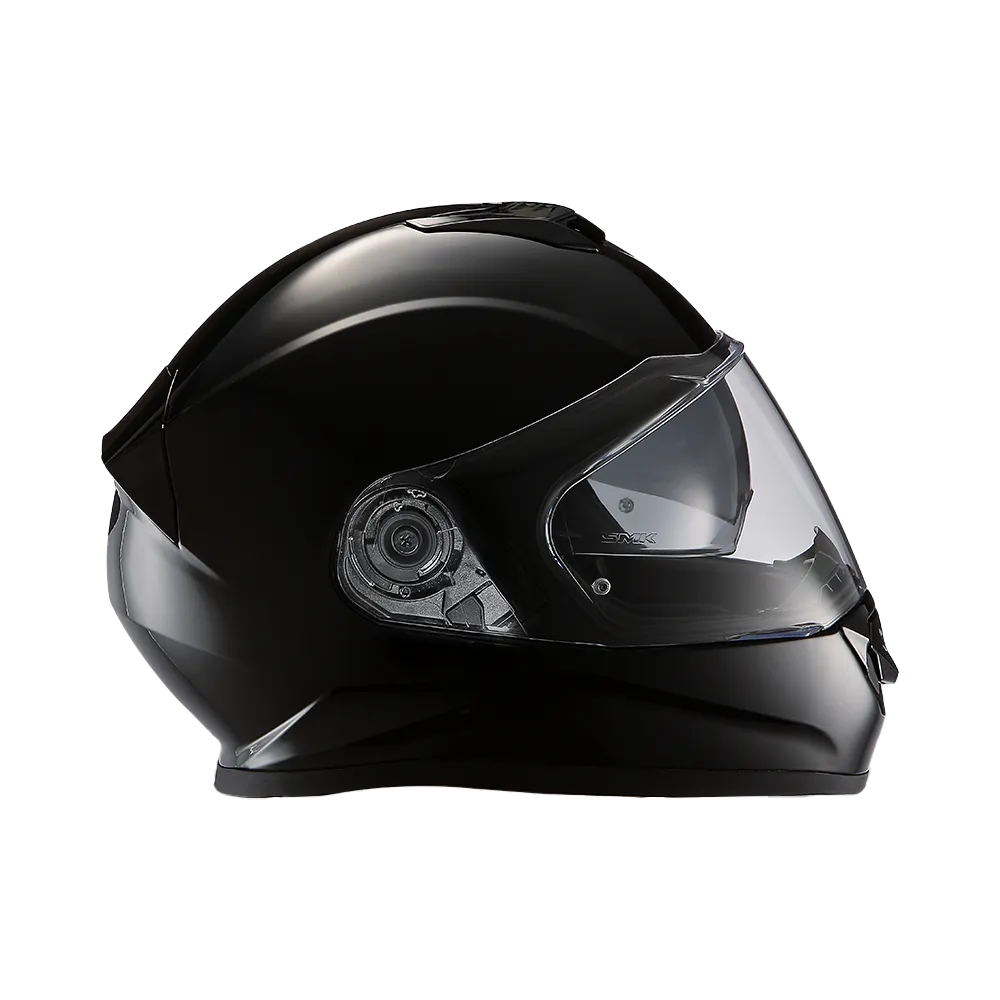 Daytona Detour Full Face Motorcycle Helmet - DOT Certified, Dual Visor, Street Bike Helmet, Men/Women/Youth - Hi-Gloss Black