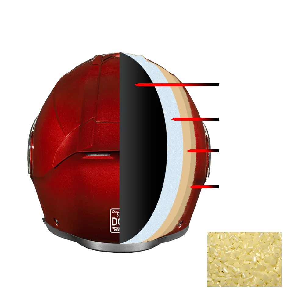 Daytona Glide Modular Motorcycle Helmet - DOT Approved, Bluetooth Ready, Dual Visor, Men/Women/Youth - Black Cherry