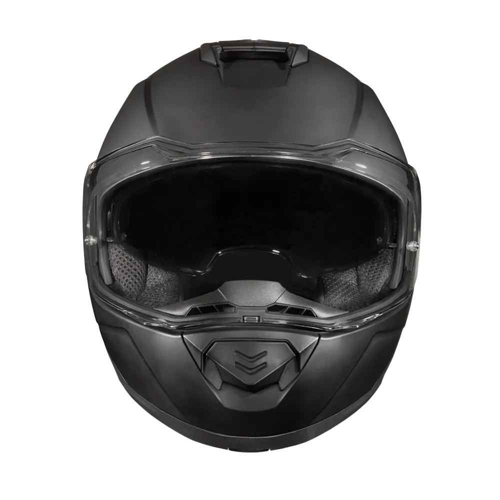 Daytona Glide Modular Motorcycle Helmet - DOT Approved, Bluetooth Ready, Dual Visor, Men/Women/Youth - Dull Black