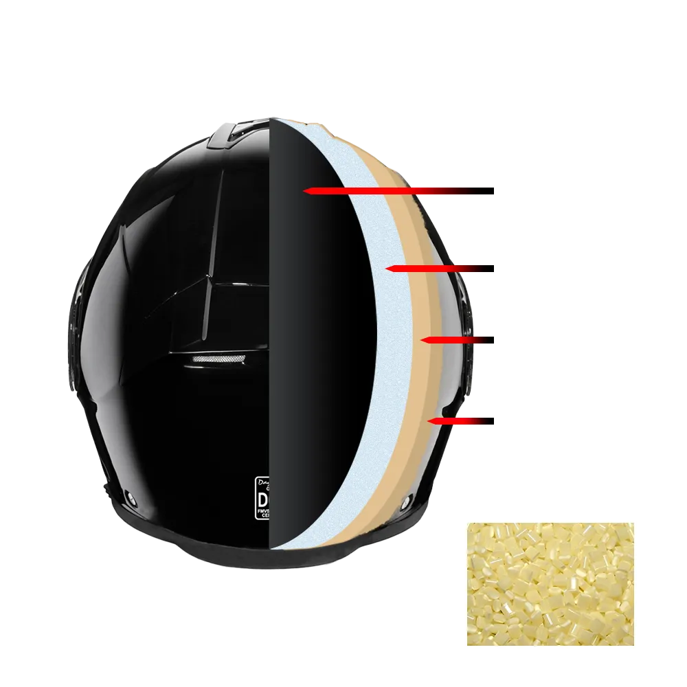 Daytona Glide Modular Motorcycle Helmet - DOT Approved, Bluetooth Ready, Dual Visor, Men/Women/Youth - Hi-Gloss Black