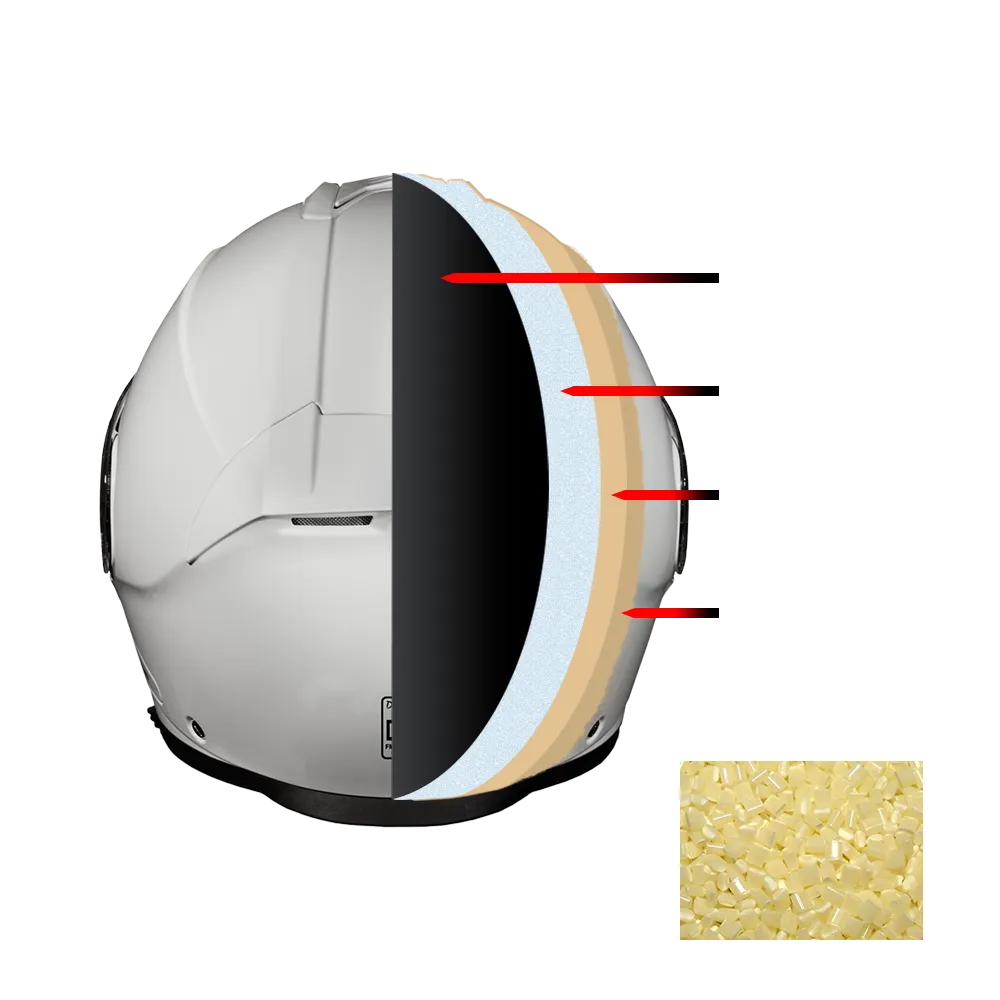 Daytona Glide Modular Motorcycle Helmet - DOT Approved, Bluetooth Ready, Dual Visor, Men/Women/Youth - Hi-Gloss White
