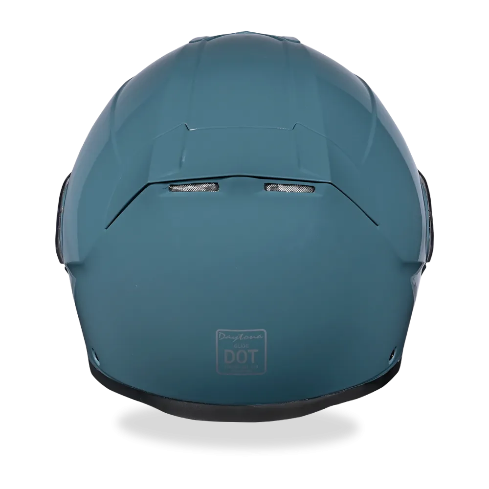 Daytona Glide Modular Motorcycle Helmet - DOT Approved, Bluetooth Ready, Dual Visor, Men/Women/Youth- Shark Blu