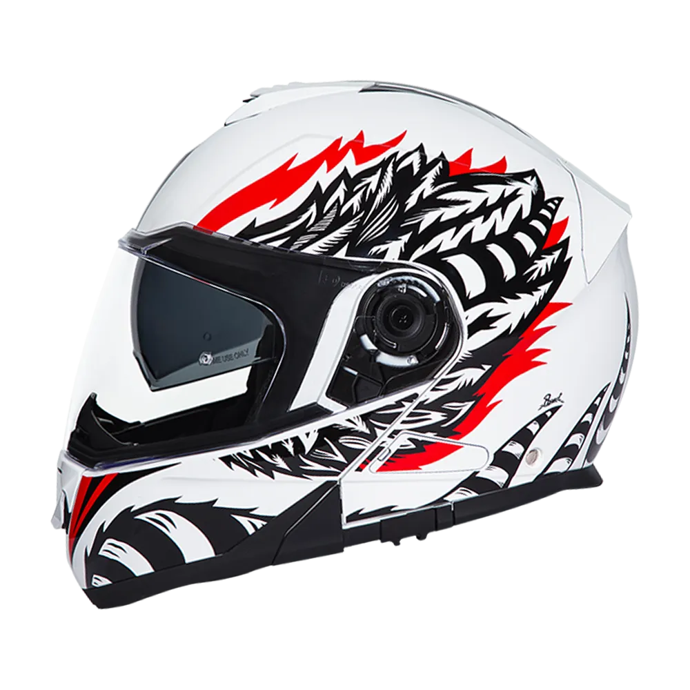 Daytona Glide Modular Motorcycle Helmet - DOT Approved, Bluetooth Ready, Dual Visor, Men/Women/Youth - W/ Phoenix
