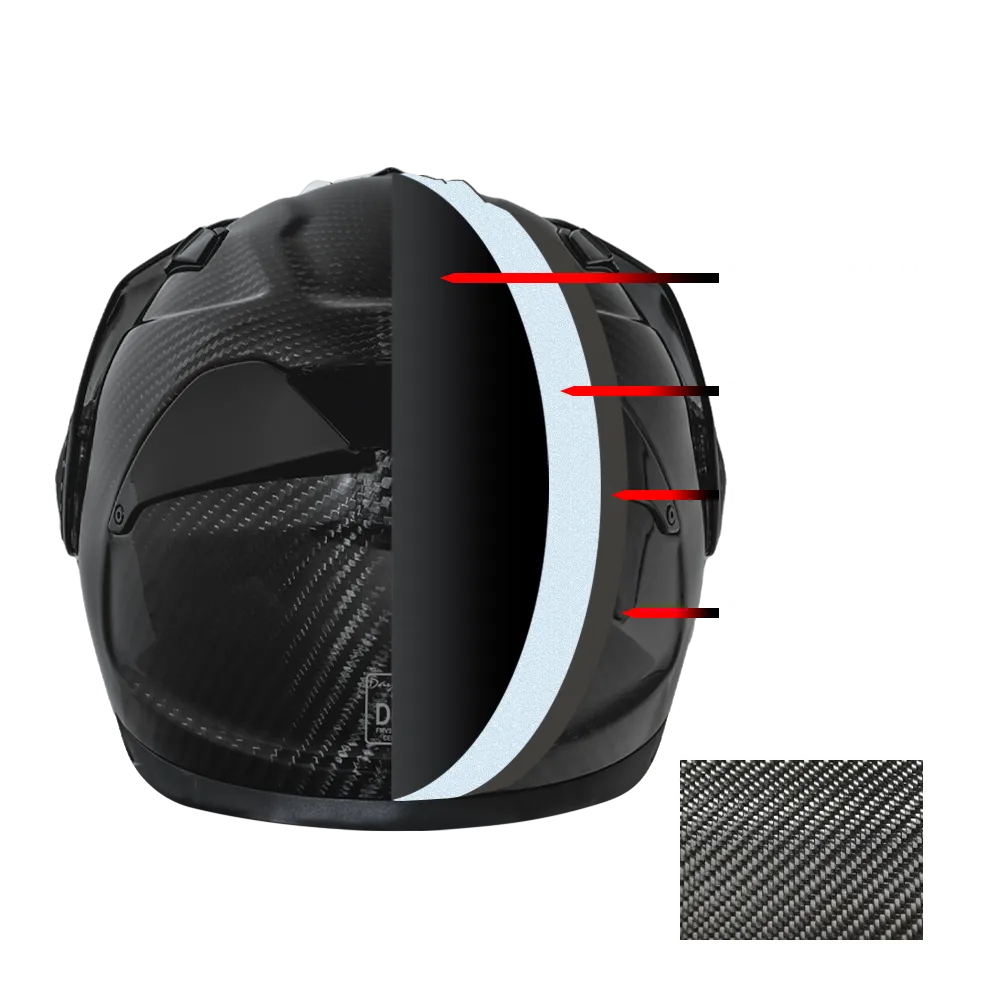 D.O.T. & ECE Daytona C6- Grey Carbon Fiber