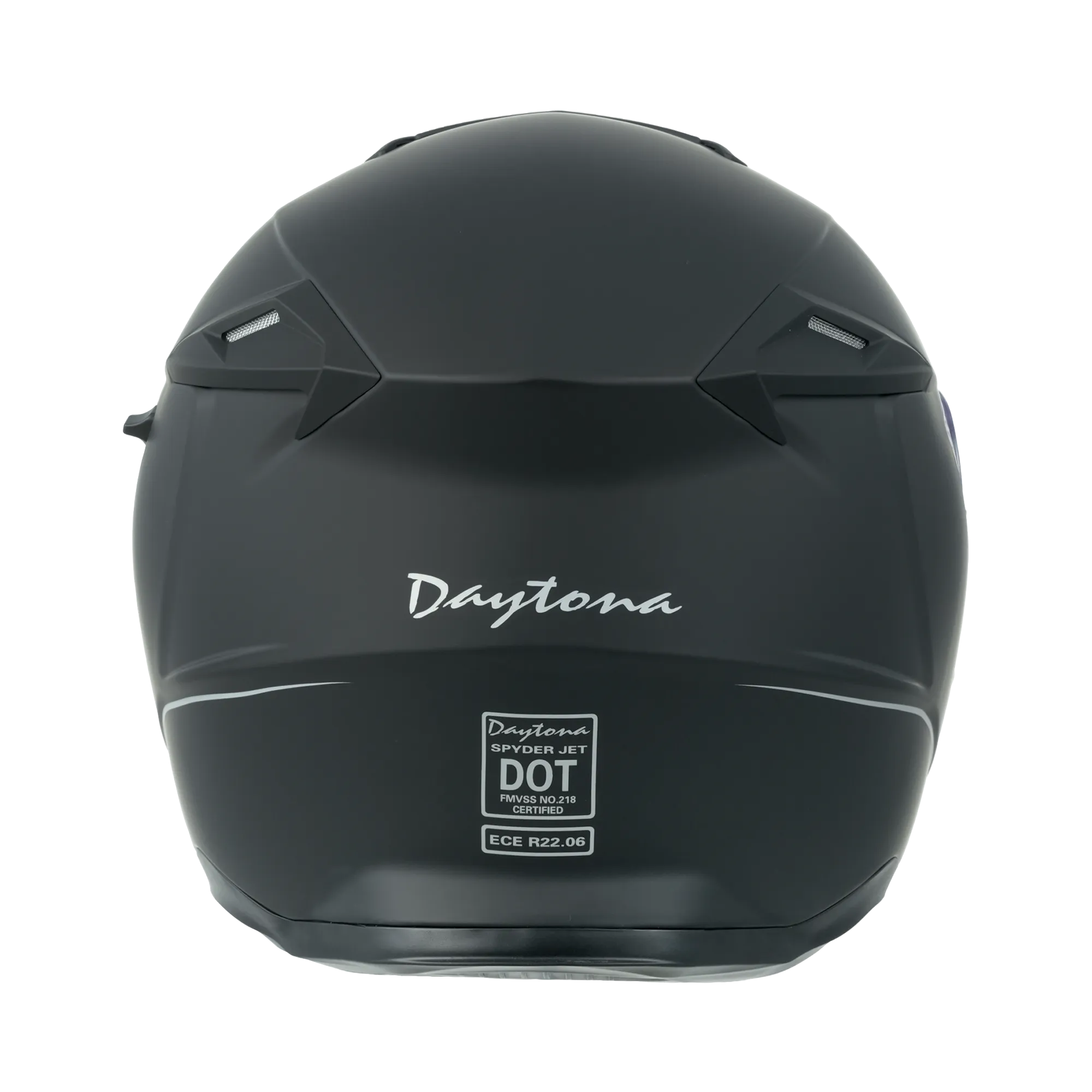 D.O.T. & ECE Daytona Spyder Jet- Dull Black