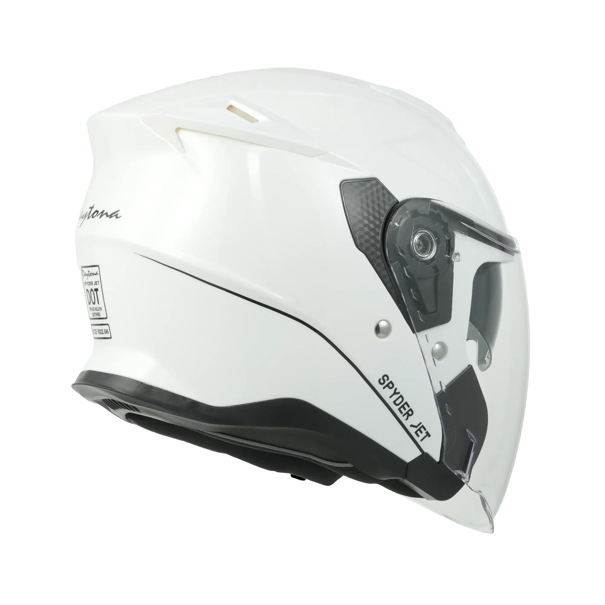 D.O.T. & ECE Daytona Spyder Jet- Hi-Gloss White