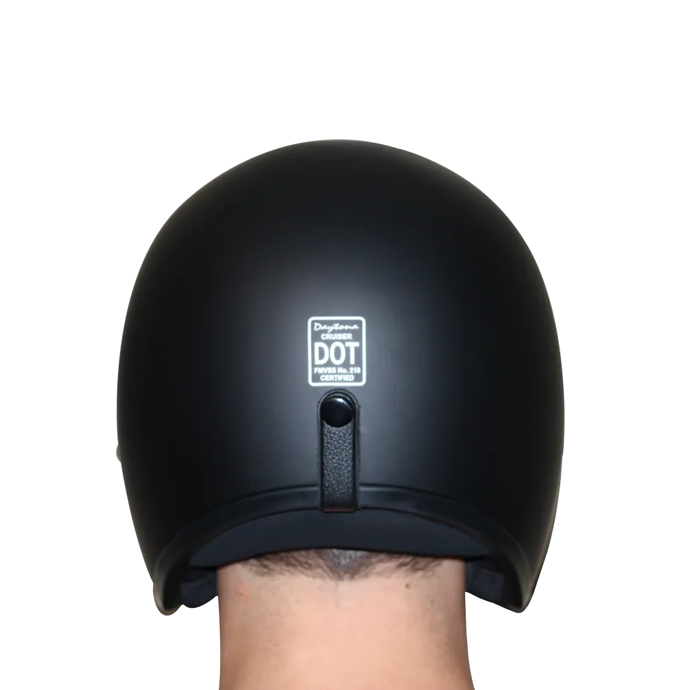 DOT Approved Daytona Cruiser Open Face Motorcycle Helmet - Men, Women & Youth - With Visor & Graphics - W/ Captain America Stealth
