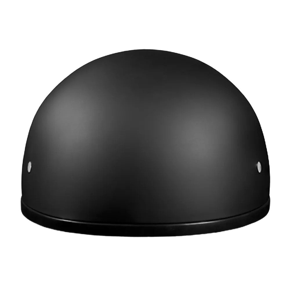 DOT Approved Daytona Skull Cap Half Shell Motorcycle Helmet - Beanie Style for Motorcycles, Cruisers, Scooters, and Mopeds W/O Visor- Dull Black