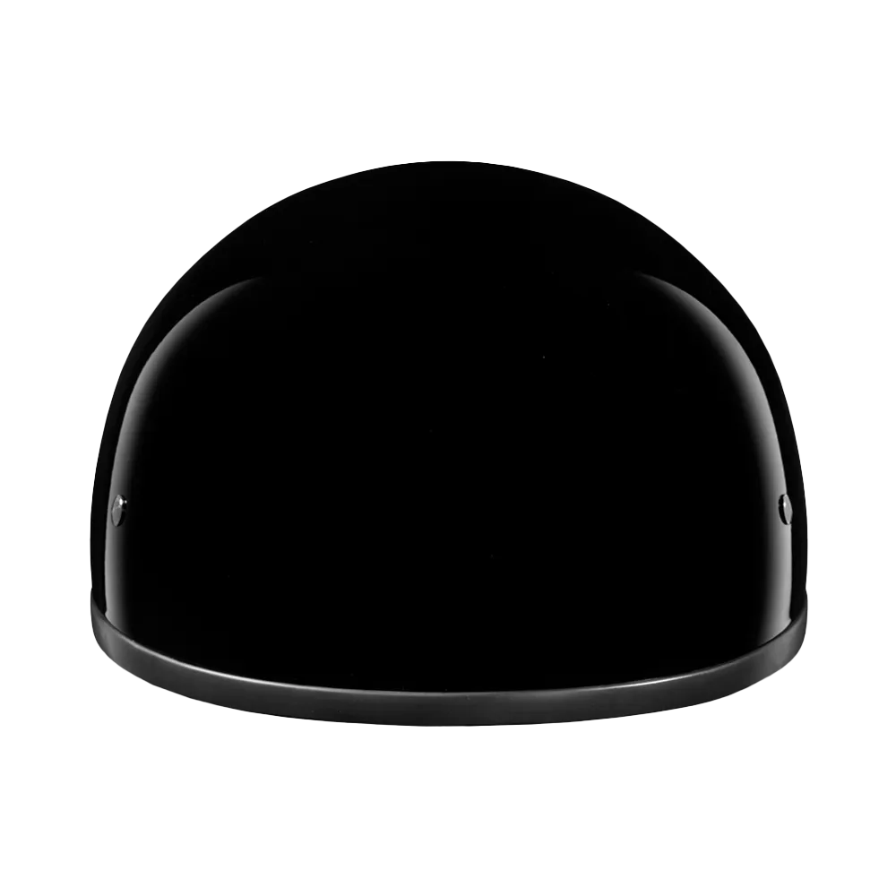 DOT Approved Daytona Skull Cap Half Shell Motorcycle Helmet - Beanie Style for Motorcycles, Cruisers, Scooters, and Mopeds W/O Visor- Hi-Gloss Black