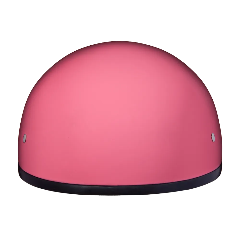 DOT Approved Daytona Skull Cap Half Shell Motorcycle Helmet - Beanie Style for Motorcycles, Cruisers, Scooters, and Mopeds W/O Visor- Hi-Gloss Pink