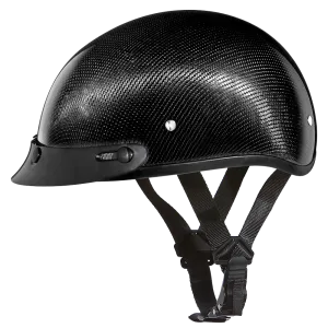 D.O.T. Daytona Skull Cap- Grey Carbon Fiber