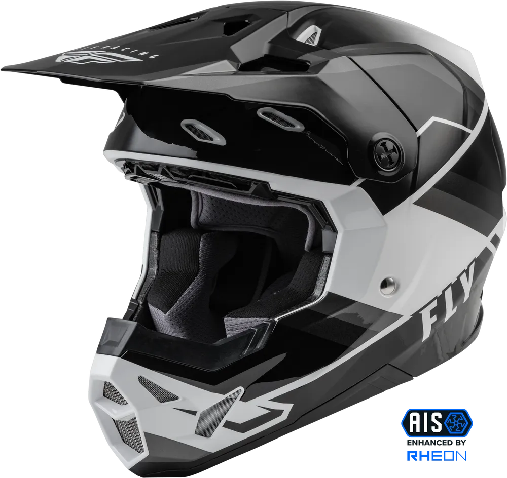 Fly Racing Formula CP Rush Off Road Helmet Grey Black White Size 2XL