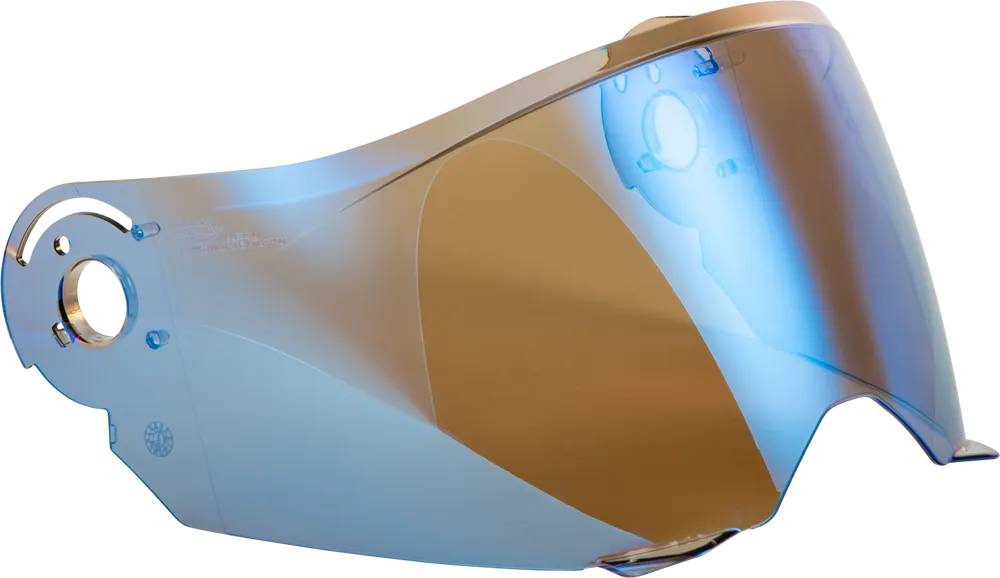 Fly Racing Odyssey Adventure Modular Helmet Shield Blue Mirror