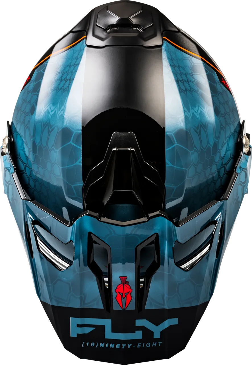 Fly Racing Trekker Conceal Snow Helmet Blue Electric Shield