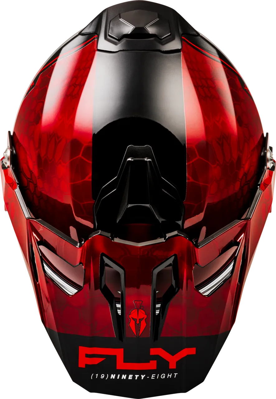 Fly Racing Trekker Conceal Snow Helmet Red Electric Shield