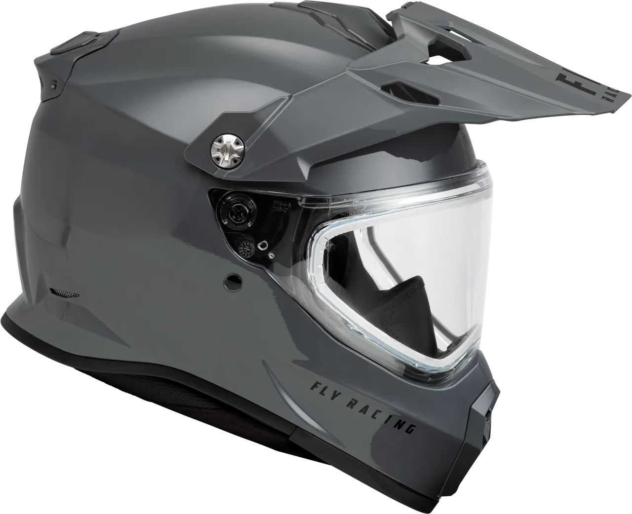 Fly Racing Trekker Snow Helmet Grey Dual Lens