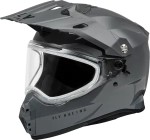 Fly Racing Trekker Snow Helmet Grey Dual Lens