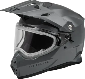 Fly Racing Trekker Snow Helmet Grey Electric Shield