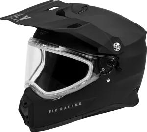 Fly Racing Trekker Snow Helmet Matte Black Dual Lens