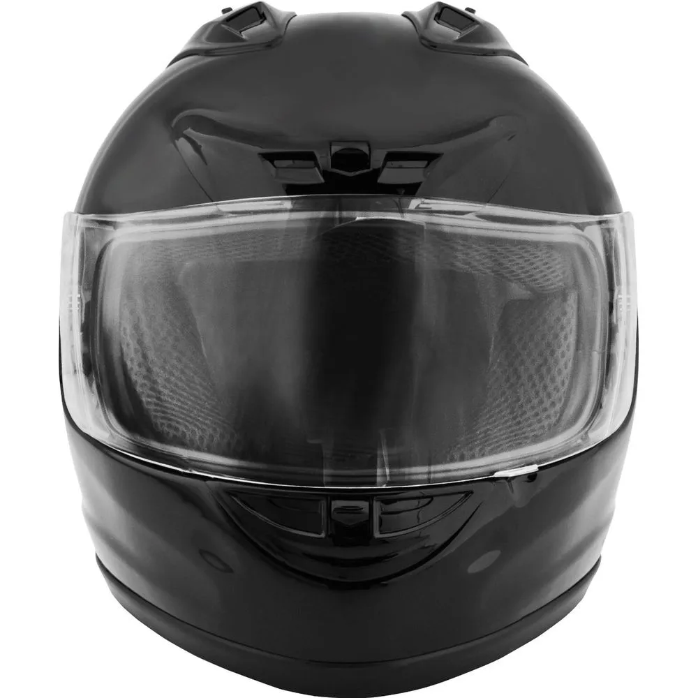 Fuel Helmets SH-FF0017 Full Face Helmet, Gloss Black, X-Large