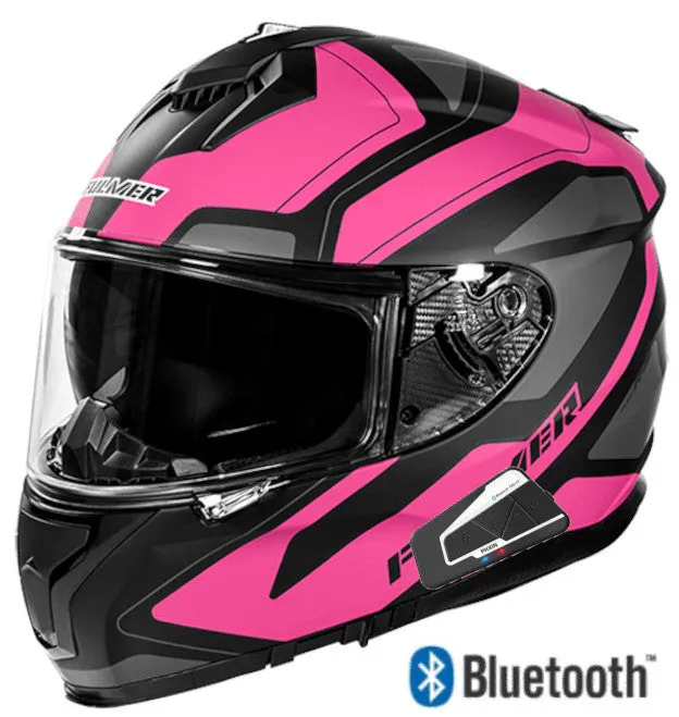 Fulmer 601 SV Apex Bluetooth Full Face Helmet Matte Pink