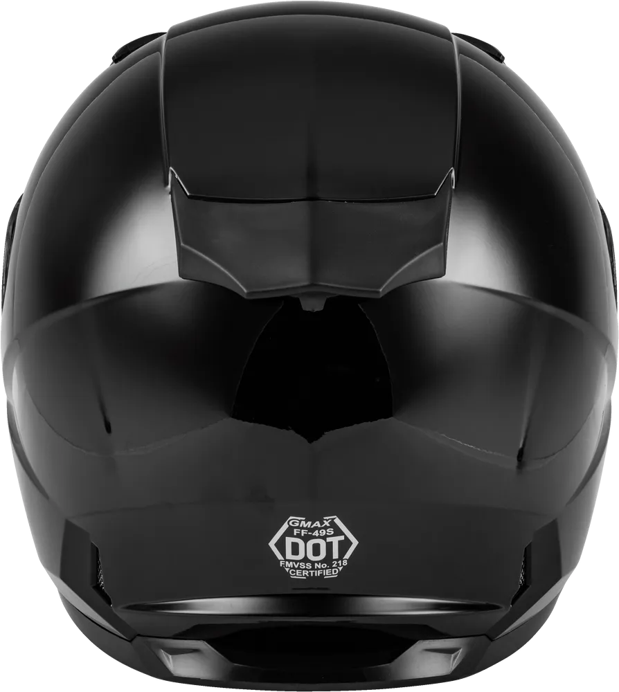 Gmax FF-49S Full Face Snow Helmet Gloss Black Electric Shield Cord
