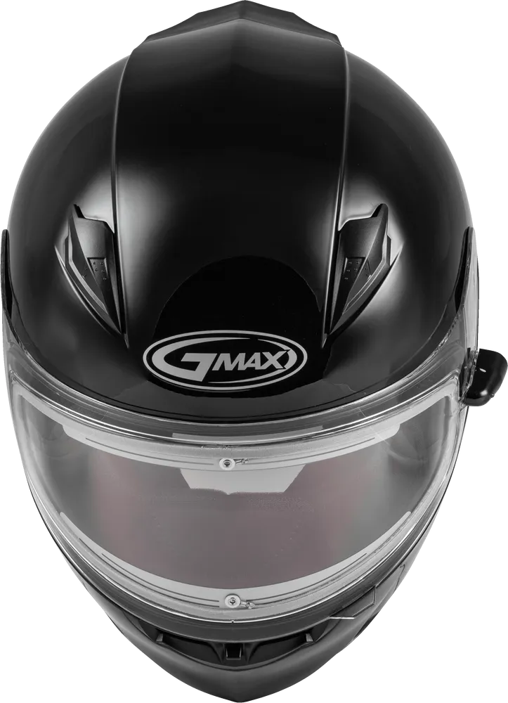 Gmax FF-49S Full Face Snow Helmet Gloss Black Electric Shield Cord