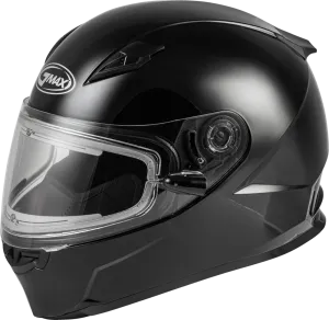 Gmax FF-49S Full Face Snow Helmet Gloss Black Electric Shield Cord