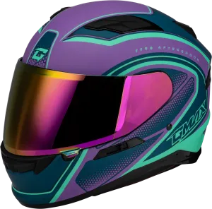 Gmax FF-98 Full Face Helmet Aftershock Purple/Blue Matte