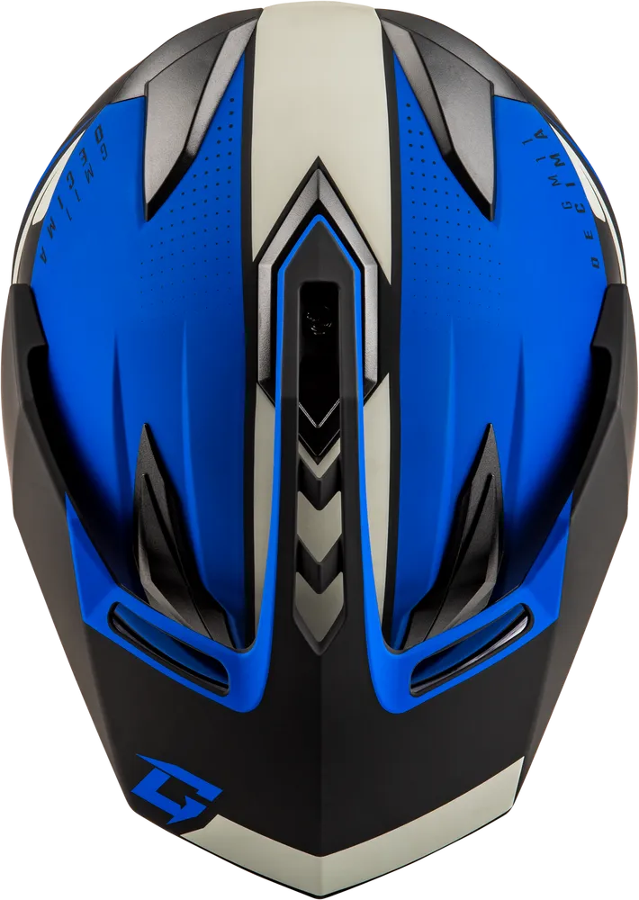 Gmax GM-11 Helmet Decima Graphic Matte Black/Blue