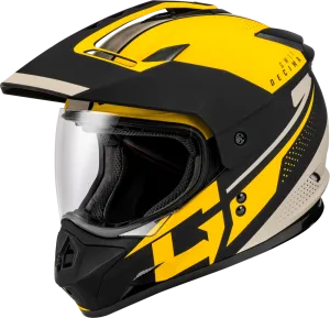 Gmax GM-11 Helmet Decima Graphic Matte Black/Yellow/Grey