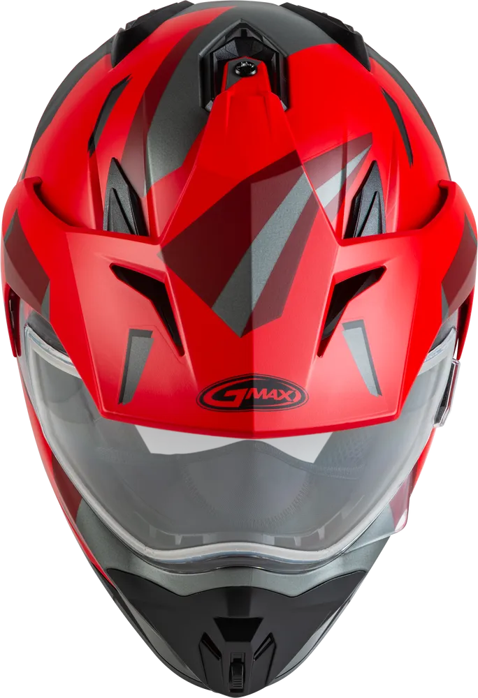 Gmax GM-11 Street  Helmet Ripcord Graphic Red Size Medium
