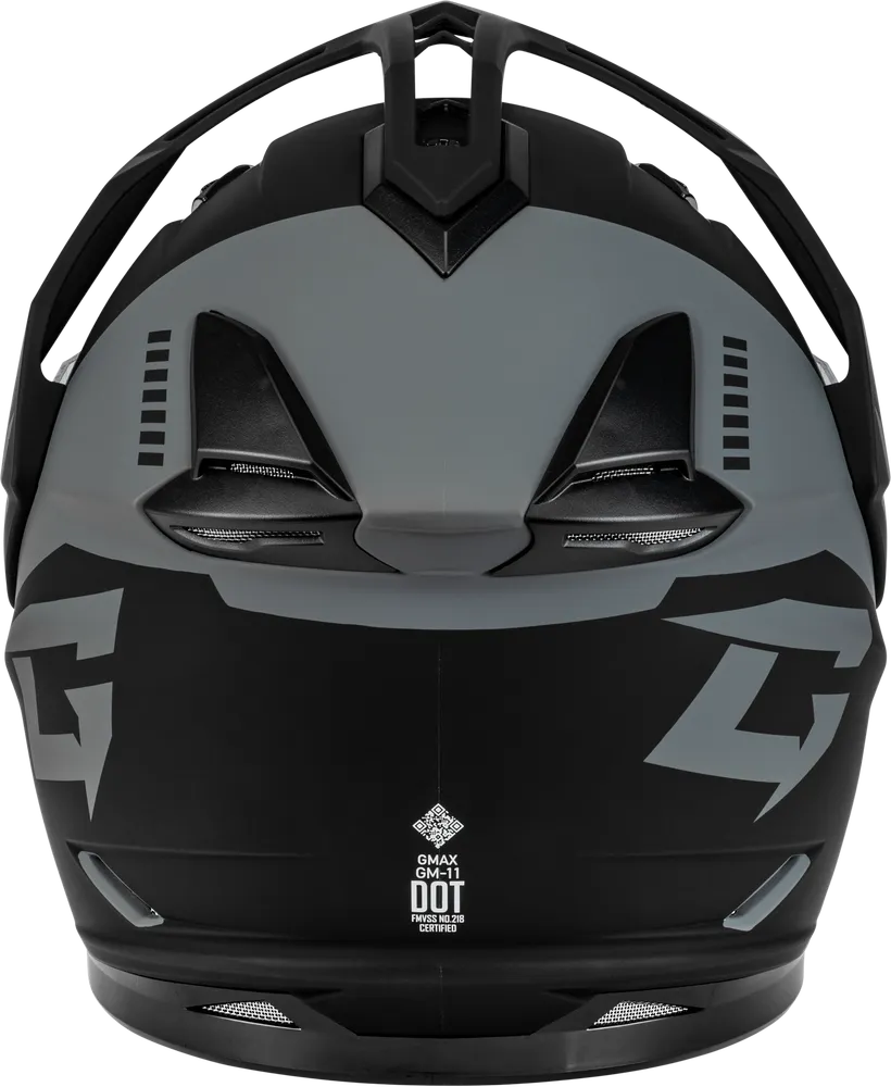 Gmax GM-11S Ronin Snow Helmet Matte Black Dual Lens