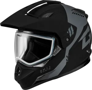 Gmax GM-11S Ronin Snow Helmet Matte Black Dual Lens