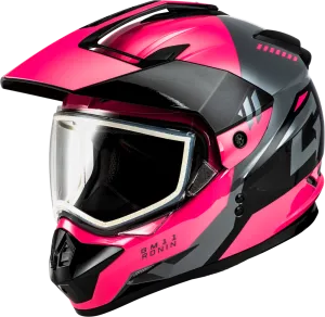Gmax GM-11S Ronin Snow Helmet Pink Dual Lens