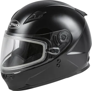 Gmax GM-49Y Youth Full Face Helmet Gloss Black Electric Shield