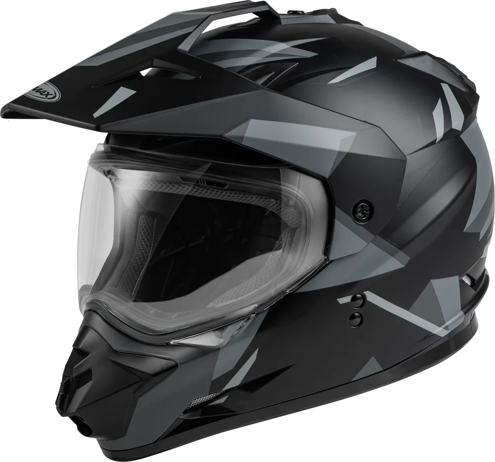 Gmax GM11 Street Dual Sport Helmet Ripcord Graphic Black