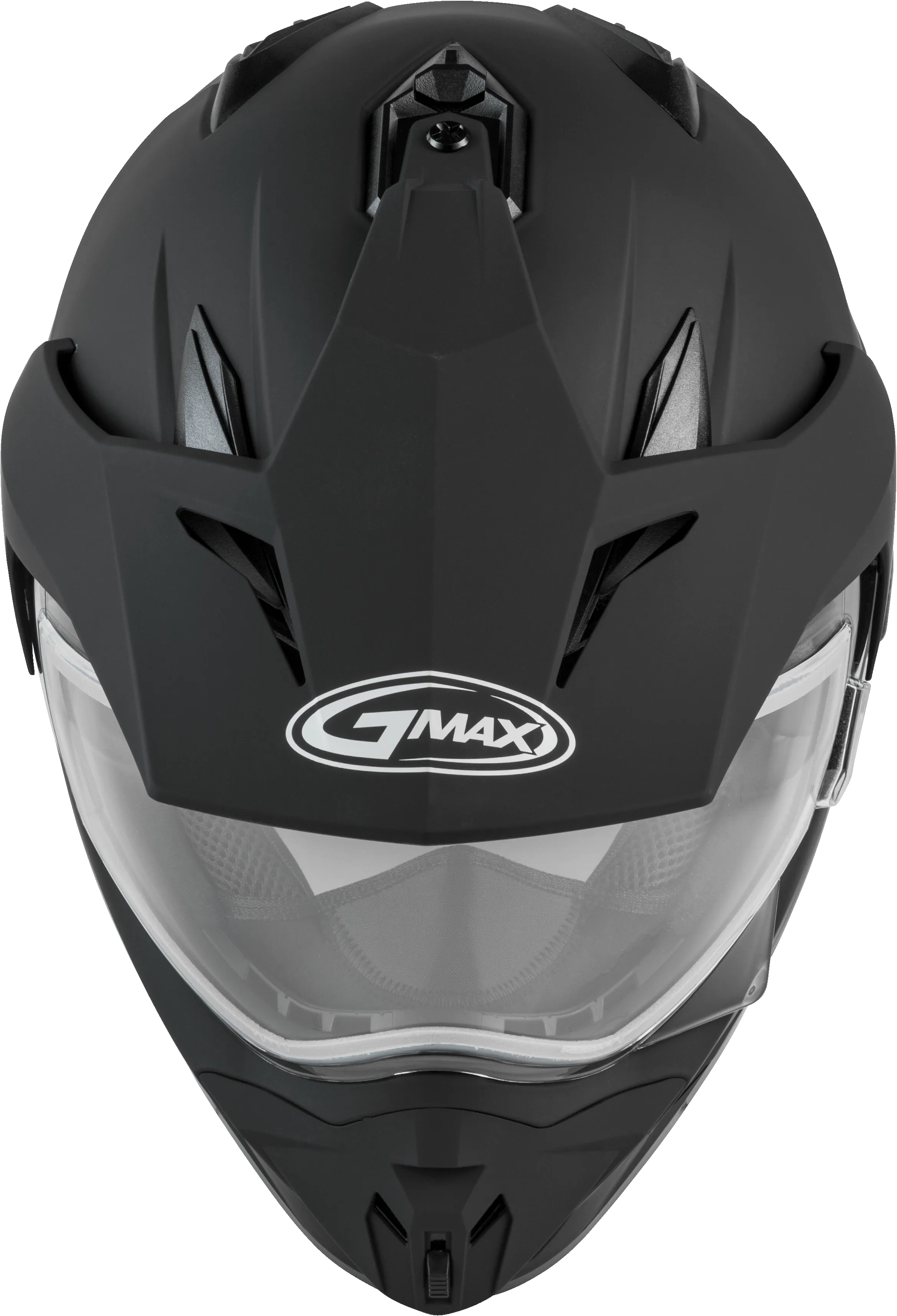 Gmax GM11S Dual Sport Snow Helmet Flat Black Dual Lens Shield