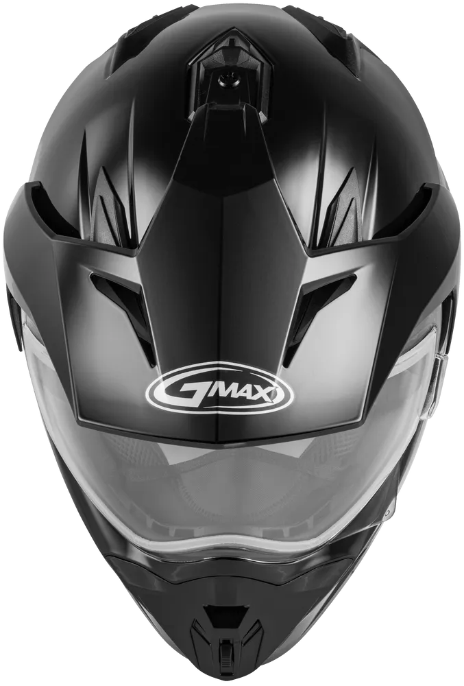 Gmax GM11S Dual Sport Snow Helmet Gloss Black Electric Shield