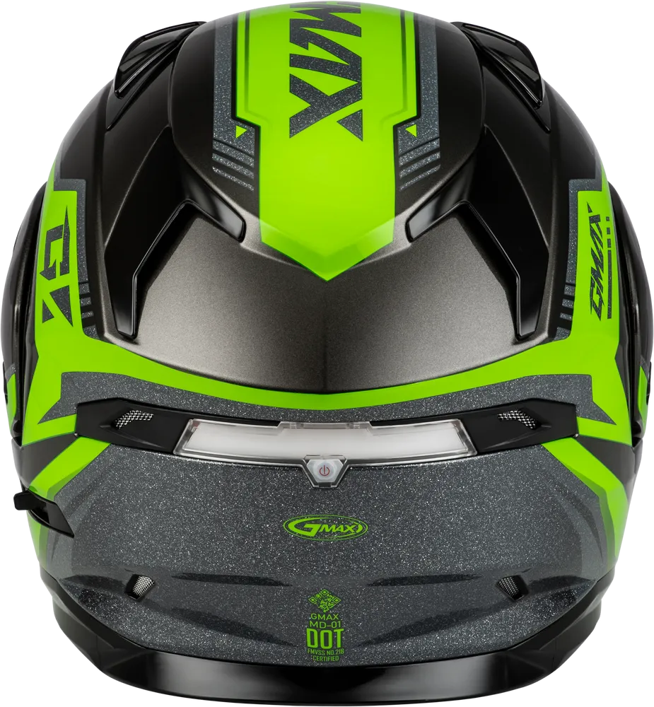 Gmax MD-01S Modular Helmet Volta Graphic Black/Silver/Green