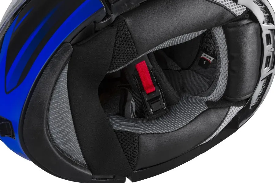 Gmax MD-01S Modular Snow Helmet Descendant Matte Black Blue